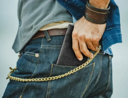 &SONS Leather Goods>Black Leather Wallet