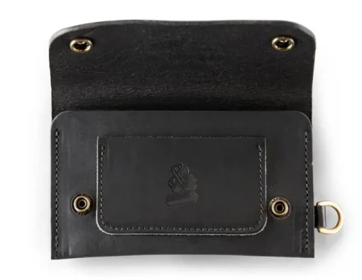 &SONS Leather Goods>Black Leather Wallet