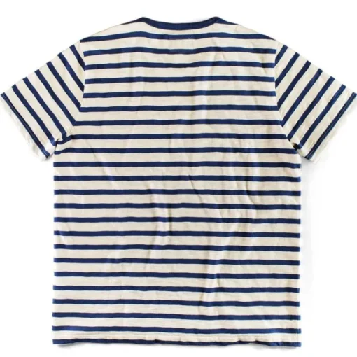 &SONS Tops>Breton Striped T Shirt Blue