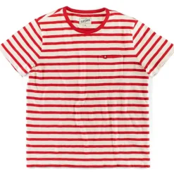 &SONS Tops></noscript>Breton Striped T Shirt Red