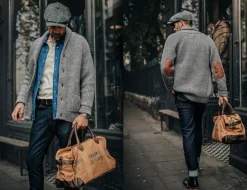 &SONS Jackets & Coats></noscript>Pioneer British Wool Cardigan Grey