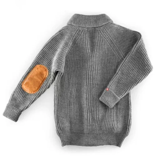 &SONS Jackets & Coats>Pioneer British Wool Cardigan Grey