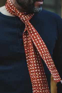 &SONS Scarves></noscript>Rust Dot Japanese Scarf