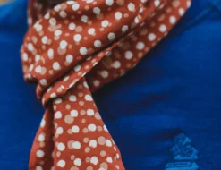 &SONS Scarves></noscript>Rust Dot Japanese Scarf