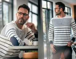 &SONS Tops></noscript>21 Breton Long Sleeve Top