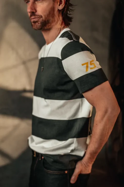 &SONS Tops>75 T-Shirt Black Stripe
