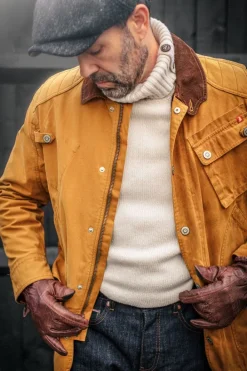 &SONS Jackets & Coats></noscript>Ahab Submariner Rollneck Jumper Ecru