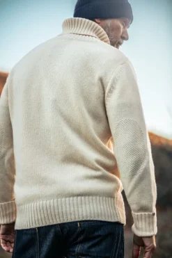 &SONS Jackets & Coats></noscript>Ahab Submariner Rollneck Jumper Ecru