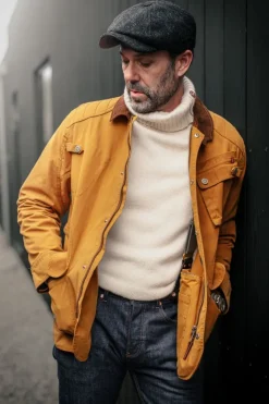&SONS Jackets & Coats></noscript>Ahab Submariner Rollneck Jumper Ecru