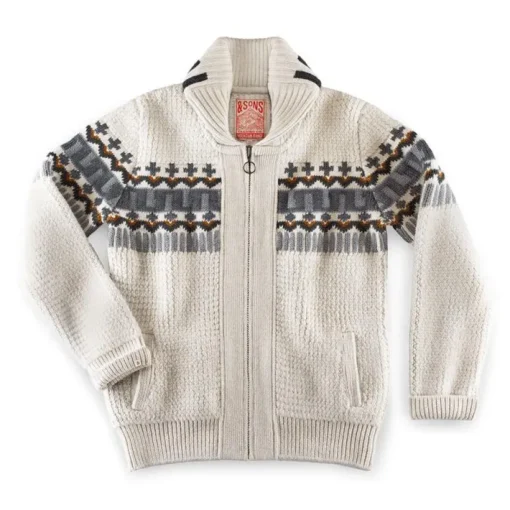 &SONS Jackets & Coats>Alpine Cardigan Ecru