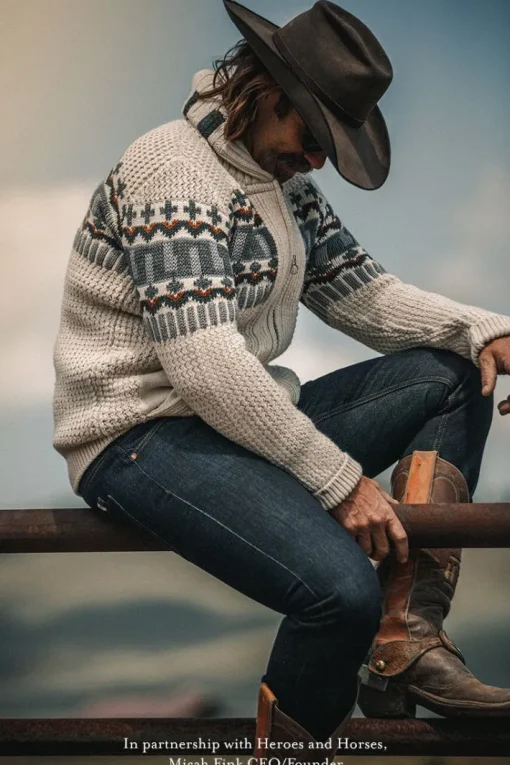 &SONS Jackets & Coats>Alpine Cardigan Ecru