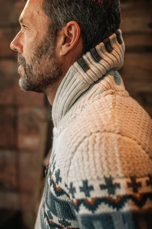 &SONS Jackets & Coats>Alpine Cardigan Ecru