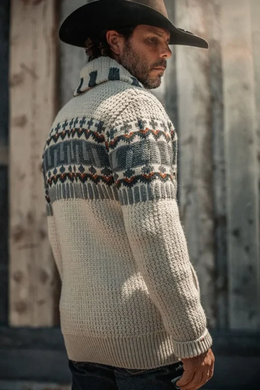 &SONS Jackets & Coats>Alpine Cardigan Ecru