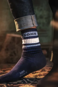 &SONS Footwear></noscript>Baseline Socks Navy