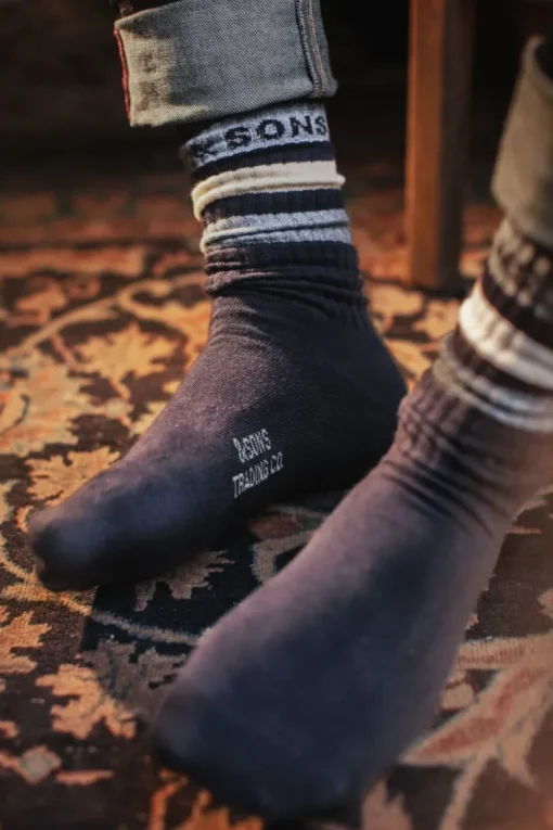 &SONS Footwear>Baseline Socks Navy