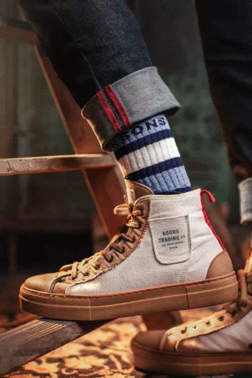 &SONS Footwear>Baseline Socks Navy