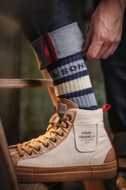 &SONS Footwear></noscript>Baseline Socks Navy