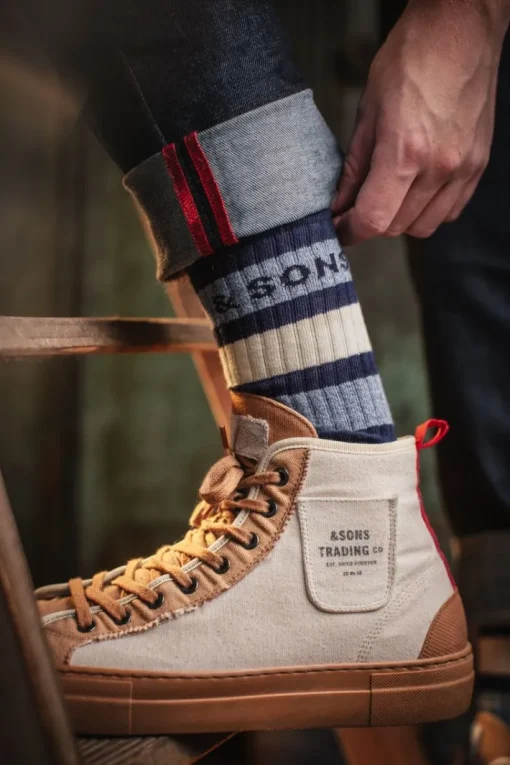 &SONS Footwear>Baseline Socks Navy