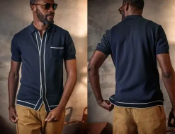 &SONS Tops></noscript>Dean Polo Navy