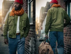 &SONS Jackets & Coats></noscript>Harris Bomber Jacket Army Green