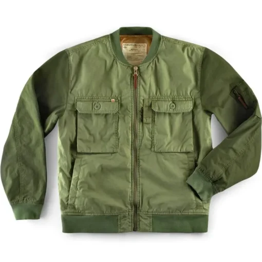 &SONS Jackets & Coats>Harris Bomber Jacket Army Green