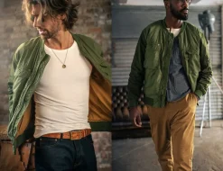 &SONS Jackets & Coats></noscript>Harris Bomber Jacket Army Green