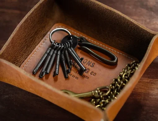 &SONS Leather Goods>Leather Tray Tan