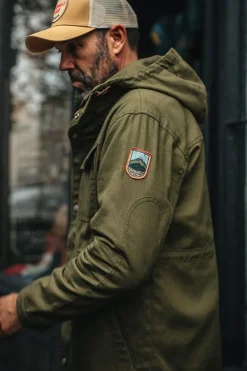 &SONS Jackets & Coats></noscript>Noah Cagoule Army Green