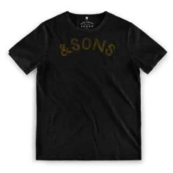 &SONS Tops></noscript>Original Old Yellow Logo T-Shirt Black