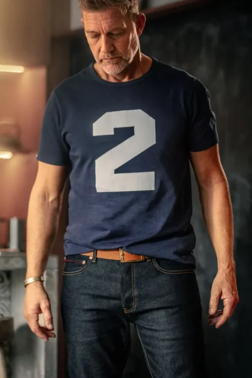 &SONS Tops>Racing 2 T-Shirt Navy
