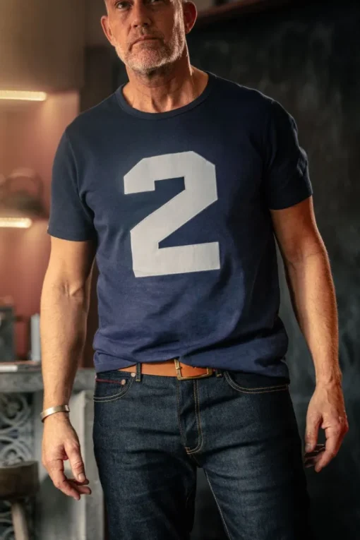 &SONS Tops>Racing 2 T-Shirt Navy