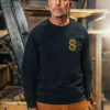 &SONS Jackets & Coats>Sigma Sweatshirt Navy