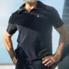 &SONS Tops>Solar Polo Navy