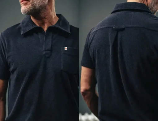 &SONS Tops>Solar Polo Navy