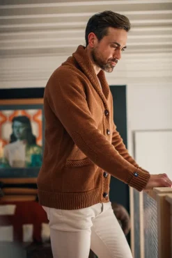 &SONS Jackets & Coats></noscript>Turner Cardigan Rust