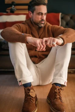 &SONS Jackets & Coats></noscript>Turner Cardigan Rust