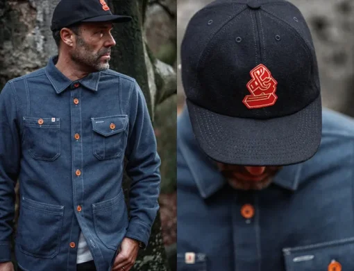 &SONS Headwear>Woollen Snap Cap Navy
