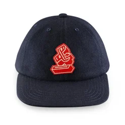 &SONS Headwear></noscript>Woollen Snap Cap Navy