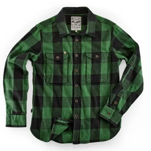 &SONS Jackets & Coats>Yukon Flannel Field Shirt Green