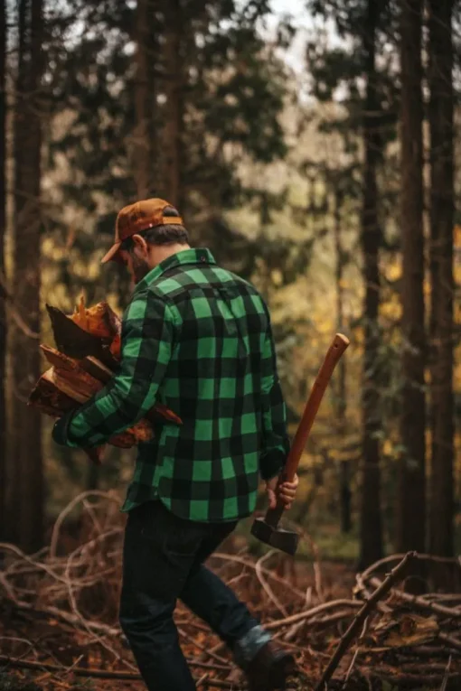 &SONS Jackets & Coats>Yukon Flannel Field Shirt Green