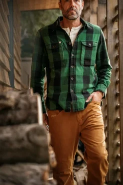 &SONS Jackets & Coats></noscript>Yukon Flannel Field Shirt Green