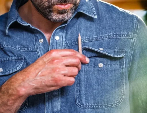 &SONS Tops>Sunday Shirt Light Denim