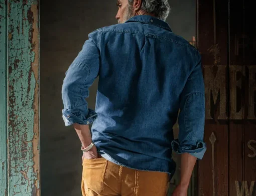 &SONS Tops>Sunday Shirt Light Denim